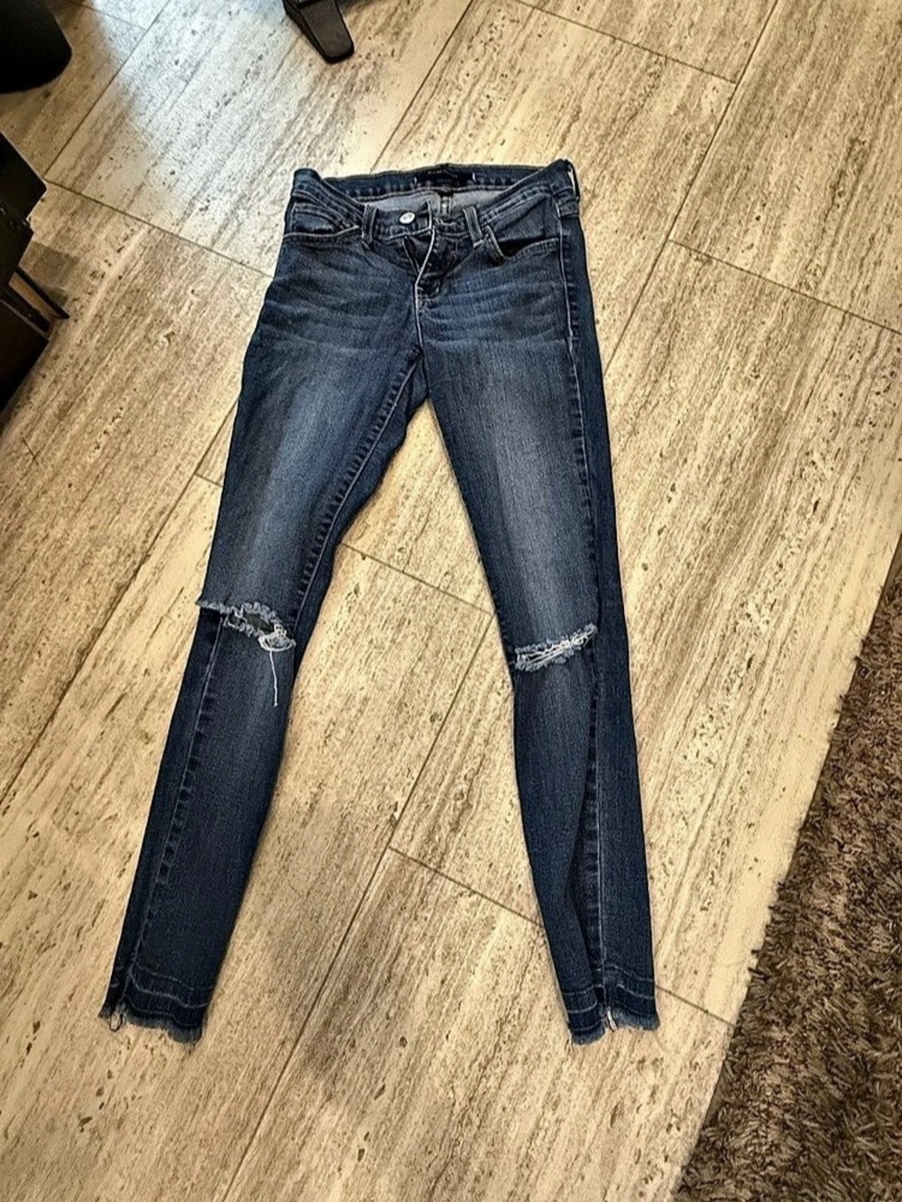 Flying Monkey Distressed Skinny Jeans Blue Waist 24
